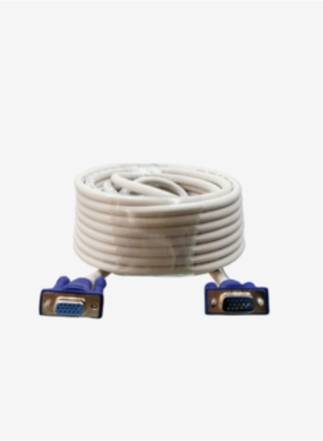 2B Cable Monitor VGA 10 meters long 15 Male to 15 Female DC463 - White - Image 4